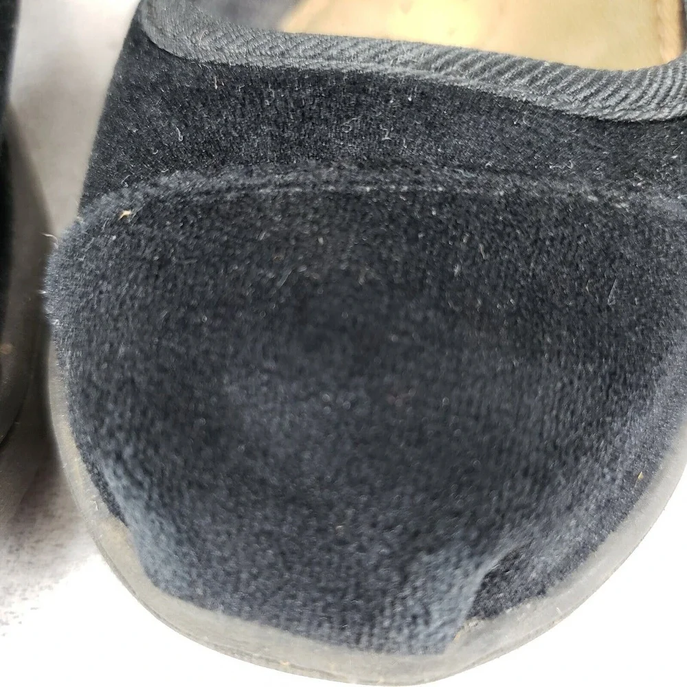 Toms Girls‎ Black Suede Adjustable Strap Comfort Casual Mary Jane Shoes Size 7